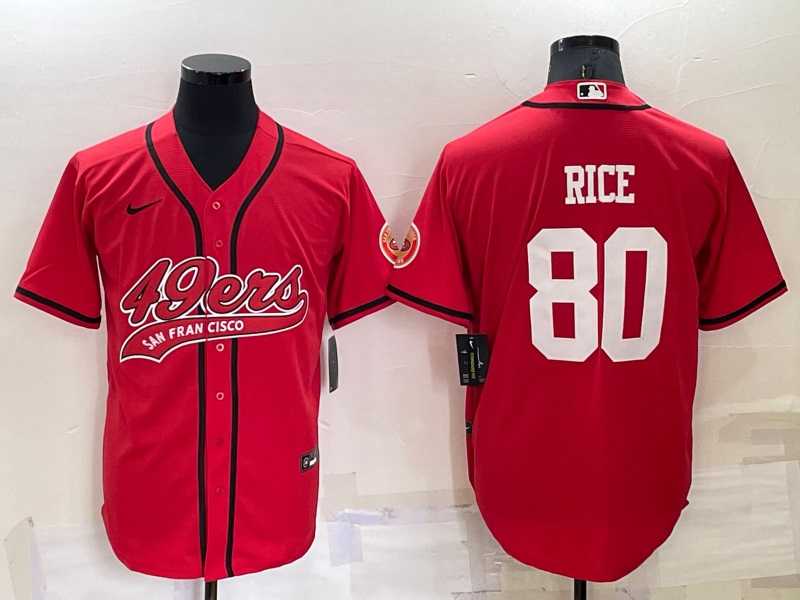San Francisco 49ers 80 Jerry Rice Red Men's Stitched Cool Base Nike Baseball Jersey,We sell and wholesale San Francisco 49ers 80 Jerry Rice Red Men's Stitched Cool Base Nike Baseball Jersey on line form chian!